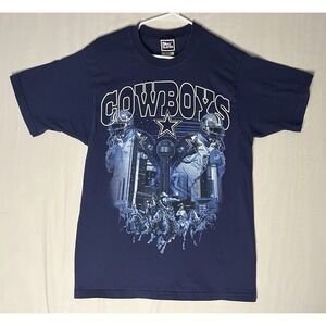 Vintage Proplayer Dallas Cowboys Graphic T Shirt Men's Medium Short Sleeve USA